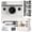 White, variant on 1080P Instant Print Camera with Dual Lens, 2.4” Screen & Built-In Photo Printer – Portable Travel Camera
