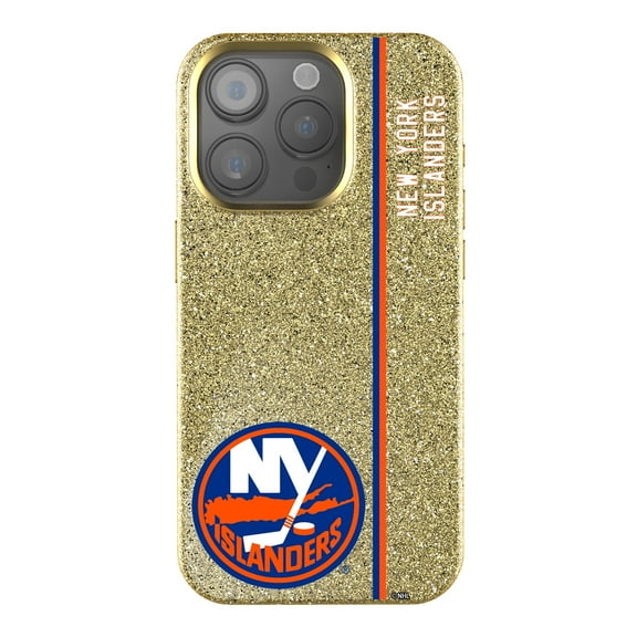Keyscaper Gold New York Islanders Sidebar Bling iPhone Case