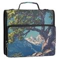 thumbnail image 5 of FORMRS Zipper Binder with Shoulder Strap 2-inch Ring 500 Sheet Capacity File Bag, Blue Tree, 5 of 5
