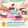 thumbnail image 4 of Battat Princess Birthday Party Pink Cake Playset with 24 Plastic Pieces, Toddler and Preschool Toys, 4 of 7