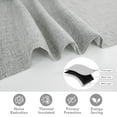 thumbnail image 5 of DriftAway Double Layer Linen Blackout Tie Up Curtains Thermal Insulated Fully Lined Balloon Roman Shade Bathroom Window Adjustable Rod Pocket for Small Window 31 Inch by 47 Inch Gray, 5 of 5