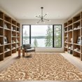thumbnail image 2 of ODIKA 2'x3' Machine Washable Non-Slip Area Rug, Savanna Spots Abstract Wildlife Inspired Surface Design High Traffic Rug, Brown, 910305, 2 of 7