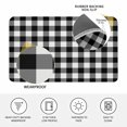 thumbnail image 3 of Black White Plaid Door Mat Indoor Outdoor, Gradient Geometric Buffalo Checkered Non Slip Welcome Mat with Rubber Backing, Absorbent Fabric Front Door Mats Entryway Rug for Home Patio Entrance 16"x24", 3 of 8