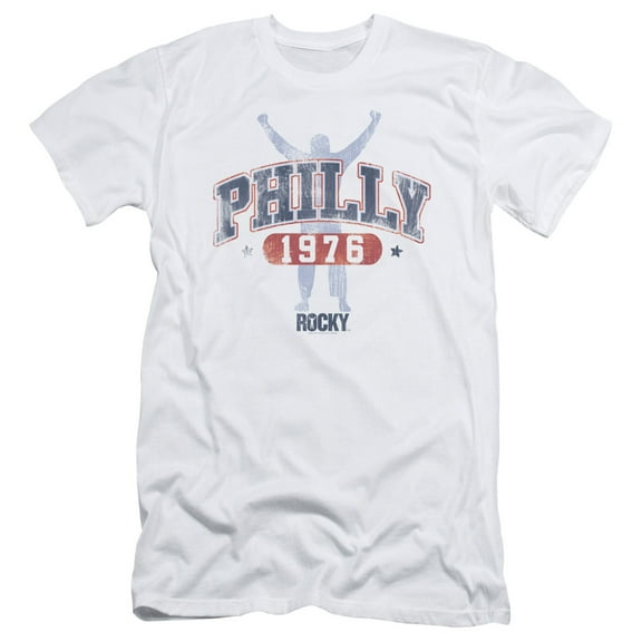 Rocky Philly 1976 Adult 30/1 T-Shirt White