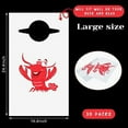 thumbnail image 2 of 30 Pcs Disposable Bibs and 2 Pcs 54 x 108 Inch Plastic Red Gingham Checkered Tablecloths Crawfish Boil Accessories Set for Seafood Party Supplies, 2 of 7