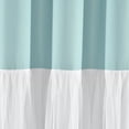 thumbnail image 6 of Lush Decor Tulle Skirt Colorblock Shower Curtain Light Gray/White 72x72, 6 of 11