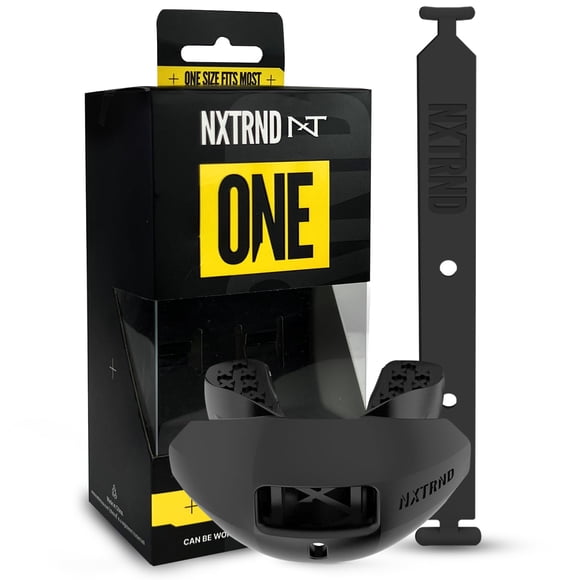 Protector bucal de fútbol NXT NXTRND One con correa para adultos y jóvenes