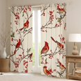 thumbnail image 2 of Castle Fairy Teenagers Red Sparrows Curtains Pack of 2 (42x84 Each),Tree Branches Curtains Blackout,Merry Christmas Bedroom Curtains,Super Cozy Room Decor, 2 of 6