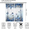 thumbnail image 2 of Butterfly Girl Bedroom Curtains, Spring Botanical Floral Teen Kids Bedroom Window Treatments,Nature Landscape Scenic Printed Bedroom Living Room Kitchen Drapes 42x54 Inch, 2 of 6