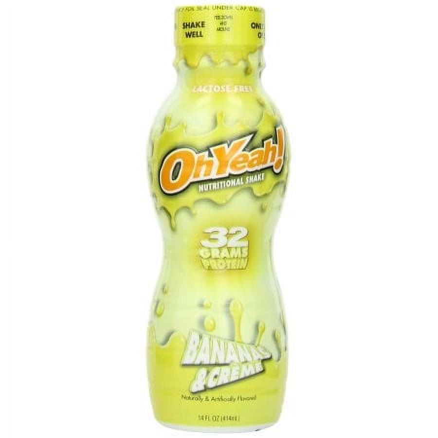 OhYeah! Nutritional Shake, Bananas & Creme, 14 Fl Oz, 12 Ct