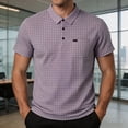 thumbnail image 2 of Oalirro Men's Short Sleeve Polo Shirt | Casual Slim Fit Tee with Collar & Chest Pocket for Daily, 2 of 9
