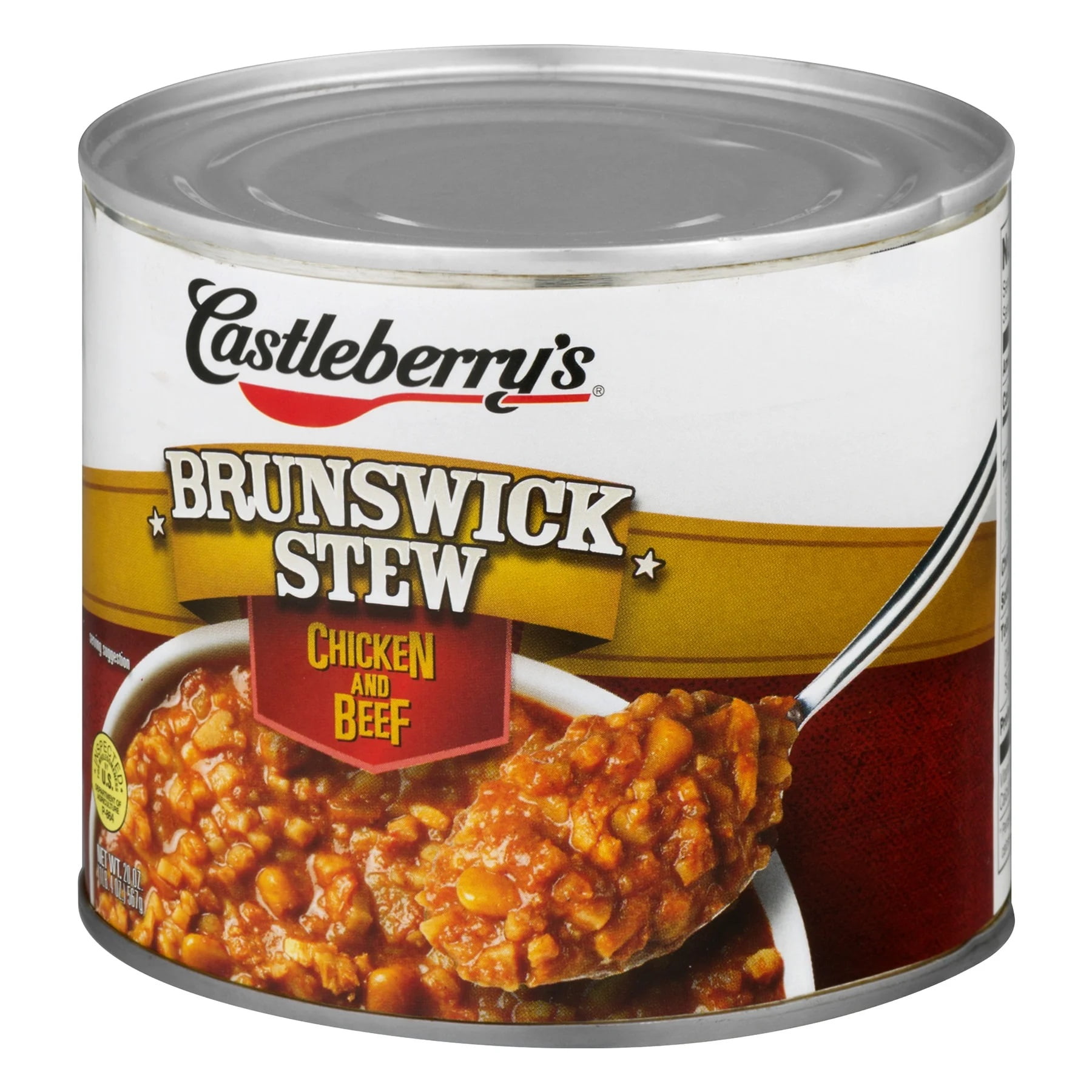 Castleberry’s Brunswick Stew with Chicken and Beef, 20 oz Can – Heat & Serve Southern-Style Meal
