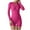 Hot Pink, variant on ABATAB Workout Jumpsuits for Women Tight Summer Running Sports Rompers V Neck Long Sleeve Trendy Jumpsuits Fashion Clothes