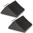 thumbnail image 3 of Wheel Chocks for Cars, RVs, Trucks, Trailers, and Vehicles G.V.W. up to 12T, 4 Pack - Anti Slip Bottom Tire Chock for All Weather Use - RV, Travel Trailer, Pop Up Camper Accessory, 3 of 4