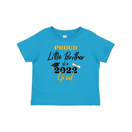 

Inktastic Proud Little Brother of a 2022 Grad Gift Baby Boy T-Shirt