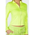 thumbnail image 4 of Mock Neck Zip Front Crop Top M, 4 of 5