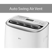 LG New 14,000 BTU 450 Sq Ft Smart Wi-Fi Enabled Dual Inverter Portable Air Conditioner, White