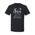 thumbnail image 2 of Funny Christian Quote Jesus Loves This Hot Mess Inspirational/Christian Men's Graphic T-Shirt, Black, Small, 2 of 3