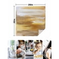 thumbnail image 5 of Yellow Beige Cloth Napkins Washable Set of 6, Modern Oil Painting Abstract Art Reusable Dinner Table Napkins Cloth Bulk for Weddings Kitchen Restaurants Hotel Events Parties 20 x 20 Inch, 5 of 9