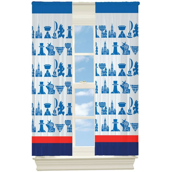 Franco Kids Super Mario Room Darkening Window Curtains Drapes Set 84 in W x 63 in L