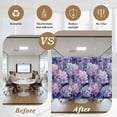 thumbnail image 6 of Vintage Hydrangea Window Privacy Film, Spring Purple Flowers Garden Plants Static Cling UV Sun Blocking Tint Film Heat Control Windows Films for Bedroom Bathroom, Window Stickers 29.5"x78.7", 6 of 8
