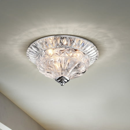 The Lighting Graciela 3 Light Chrome Crystal Flush Mount The Lighting Graciela 3 Light Chrome Crystal Flush Mount Chandelier