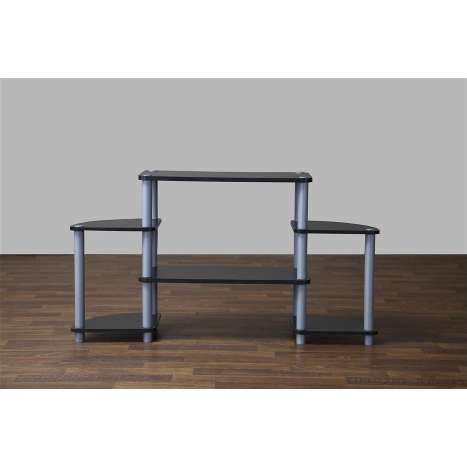 Baxton Studio Orbit 42" TV Stand in Black and Gray
