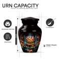 thumbnail image 2 of Yatskia Golden Lotus Little Funeral Keepsake Urn for Ashes Adult Male, Small Memorial Burial Urns for Human Ashes Adult Female, (Classic Pack of 1, 3 Inch), 2 of 8