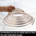 thumbnail image 3 of Unique Bargains 25ft 1/4" OD Brake Line Tubing Kit Flexible Copper-Nickel Alloy Brake Line Tube Roll Coil w/ 16 Fittings, 3 of 6