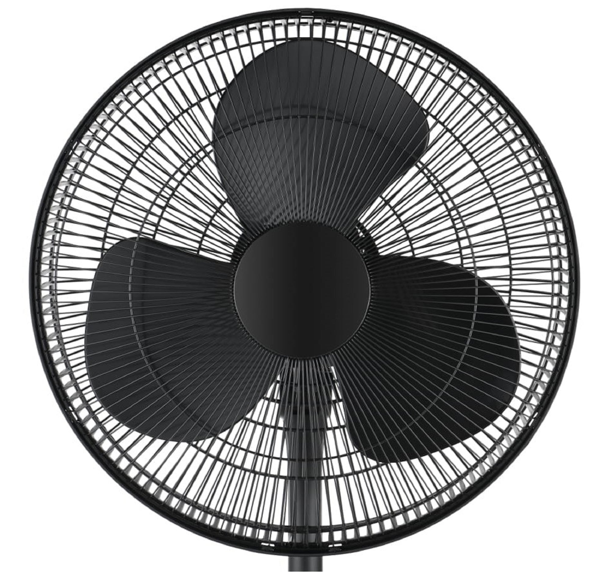 Pelonis 16-Inch Adjustable Pedestal Fan, 3-Speed Oscillating, Black, FS40-19MB