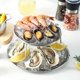 thumbnail image 5 of Seafood Plate Set Double Stainless Steel Snack Plate Afternoon Tea Cake, 5 of 5