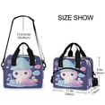 thumbnail image 3 of Lunch Bag Portable Crossbody Meal Bag Cooler Bag Insulated Lunch Bag Food Bag Handheld & Crossbody Design Cartoon Beautiful Jellyfish, 3 of 6