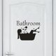 thumbnail image 1 of 2pcs Autocollants De Porte De Salle De Bain Amovibles 18 * 15cm, Murale Artistique En Pvc, Autocollant Mural De Dcoration De Chambre La Maison, 1 of 5