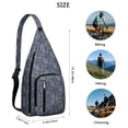 thumbnail image 4 of Beachcomber Sling Backpack - Spiral Seashell & Tropical Design Crossbody Bag, Lightweight Durable Pack with Layered Storage for Essentials, 4 of 4