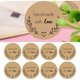 thumbnail image 4 of Etiquetas Generales 500 Piezas Kraft Hechas a Mano con Pegatinas de Amor Pegatinas Adhesivas Redondas Hechas a Mano Rollo de Etiquetas Etiqueta Adhesiva para Hornear Etiqueta Autoadhesiva para Regalo, 4 of 5