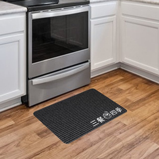 TIMIFIS Bathroom Rugs Kitchen Specific Floor Mat Non Slip Dirt Resist Oil Resist Erasable Non Washable Household Water Absorbing Foot Mat Striped Entry Foot Mat Bath Mat