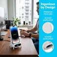 thumbnail image 4 of Mini Chair Wireless Fast Charger Multifunctional Phone Holder, Wireless Fast Charger Phone Stand with Speaker, Cell Phone Wireless Chargers for Desk, Charging Desktop Stand for Office Home (Pink), 4 of 8