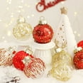 thumbnail image 4 of HIABIO Small Xmas Balls Ornaments Pink Silver Painted Christmas Tree Balls Home-Decor, 4 of 7