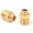 2 Pack Brass, variant on 4 Pack Faucet Supply Line Adapter 1/2 to 3/8 Brass Compression Fitting Plumbing Water Hose Reducer