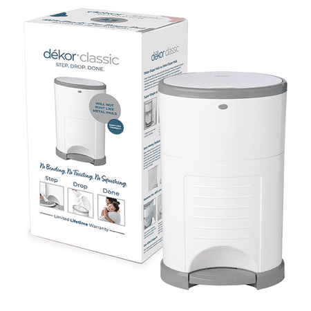 UPC: 0744953000389 | Dekor Classic Hands-Free Diaper Pail | White