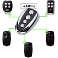 thumbnail image 3 of x Handheld Transmitter 433 MHz Garage Door Remote Control, Compatible with Nice Flor-S, DITEC, V2 Models/Easy Setting/4 Channels, 3 of 4