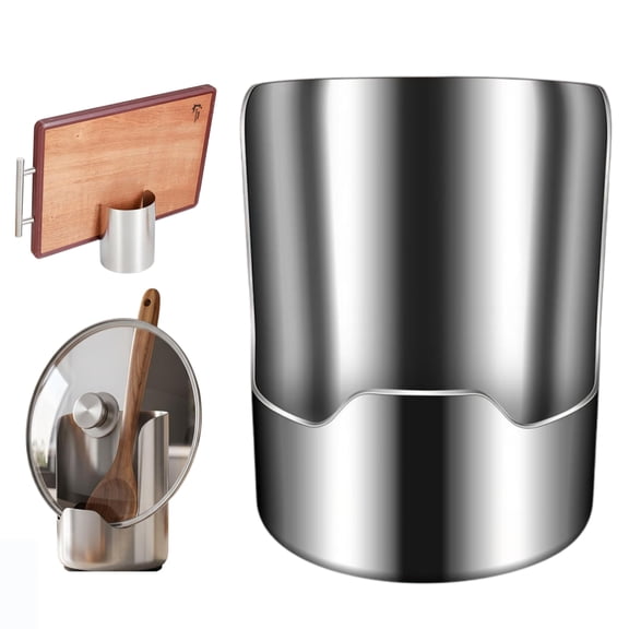 2 In1 Multi-functional Kitchen Utensil Holder, Space-Saving Vertical Stand for Spatulas,Tongs,Ladles, Countertop Organizer,Thickened Storage Stand