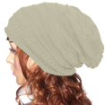 thumbnail image 5 of WonderWiz Comfort Cold Weather Christmas Lightweight Beanie Hat Knitted Slouchy Winter Trendy Hat Beige One Size, 5 of 5