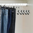 thumbnail image 4 of Topekada 30 Pack Pants Hangers Space Saving, 9-11 Inch Non Slip Stainless Steel Metal Pants Hanger with Clips, Clothes Hangers for Shorts, Skirt, Bottoms, Jeans, 4 of 6