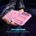 thumbnail image 5 of for Samsung Galaxy S23 Case with Camera Sliding Cover, [Compatible with MagSafe] with Magnetic Ring Kickstand, Military Grade Heavy Duty Protection Phone Case for Samsung Galaxy S23, Pink, 5 of 10