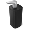 thumbnail image 1 of Dispensador de bomba simplehuman de acero inoxidable negro de 10 oz, 1 of 5
