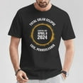 thumbnail image 2 of Erie Pennsylvania Total Solar Eclipse 2024 Watch Party Tee – Unisex Adult Cotton T-Shirt Featuring Commemorative Graphic for Casual or Event Wear, Size 2XL, Color Black, 2 of 4