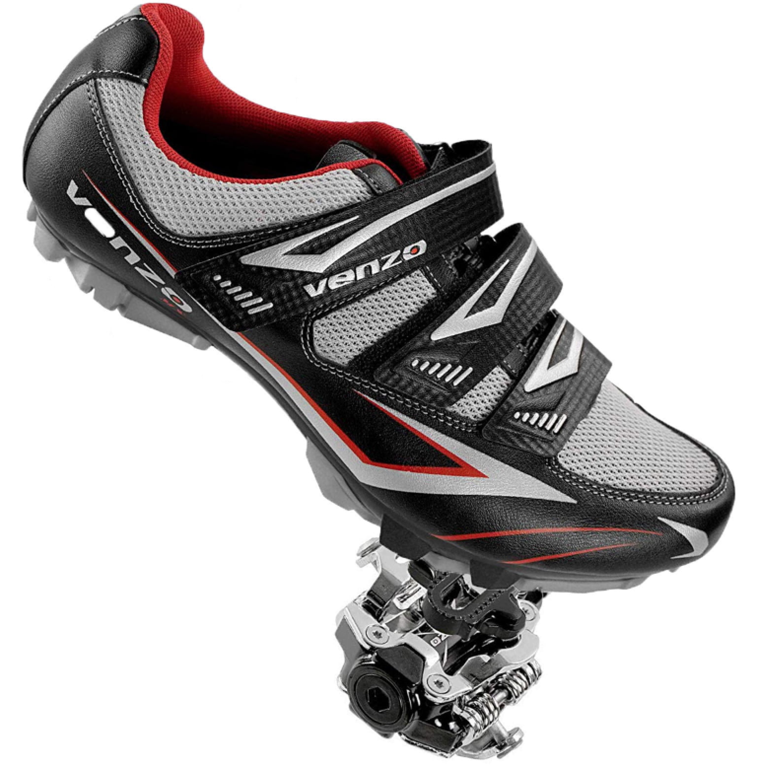 Venzo Mountain Bike Bicycle Cycling Shimano SPD Shoes Pedals & Cleats 