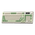 thumbnail image 3 of AULA S99 Pro 99-Key Wireless Membrane Gaming Keyboard, RGB Illuminated, Tri-Mode, Knob, Smart Screen, Compact 96%, 10-Key Pad, USB-A, Green White, 3 of 5