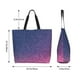 thumbnail image 5 of Disketp Violet Glitter Bolsa Tote Estampada para Mujer, Bolso de Hombro y de Mano para Compras y Viajes, 5 of 8